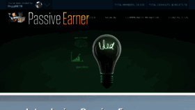 What Passive-earner.com website looked like in 2017 (6 years ago)