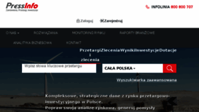 What Pressinfo.pl website looked like in 2017 (6 years ago)