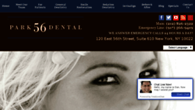 What Park56dental.com website looked like in 2017 (6 years ago)