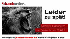 What Pizzeria-bremen.de website looked like in 2017 (6 years ago)