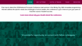 What Principalsconference.org website looked like in 2017 (6 years ago)