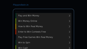 What Playandwin.in website looked like in 2017 (6 years ago)