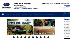 What Pinebeltsubaru.com website looked like in 2017 (6 years ago)