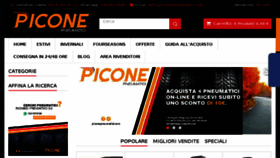 What Piconepneumatici.com website looked like in 2017 (6 years ago)