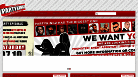 What Partykingz.com website looked like in 2017 (6 years ago)