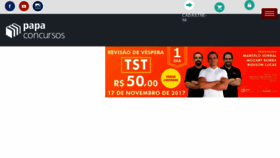 What Papaconcursos.com.br website looked like in 2017 (6 years ago)