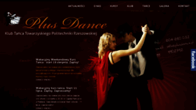 What Plusdance.pl website looked like in 2017 (6 years ago)