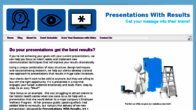 What Presentationswithresults.com website looked like in 2017 (6 years ago)