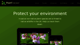 What Planttracker.org.uk website looked like in 2017 (6 years ago)