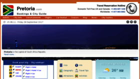 What Pretoria.com website looked like in 2017 (6 years ago)