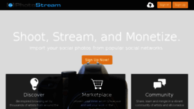 What Photostream.com website looked like in 2017 (6 years ago)