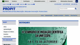 What Propit.unifesspa.edu.br website looked like in 2017 (6 years ago)