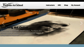 What Portfolioartschool.com website looked like in 2017 (6 years ago)