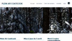 What Pleinaircoaticook.ca website looked like in 2017 (6 years ago)