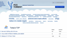 What Picktorrent.com website looked like in 2017 (6 years ago)