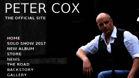 What Peter-cox.org website looked like in 2017 (6 years ago)