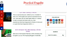 What Practicalfrugality.com website looked like in 2017 (6 years ago)