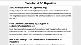 What Protectionofapdepositors.in website looked like in 2017 (6 years ago)