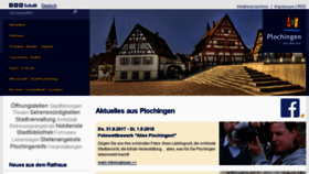 What Plochingen.de website looked like in 2017 (6 years ago)