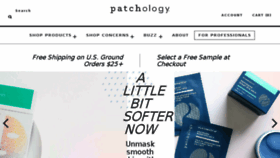 What Patchology.com website looked like in 2017 (6 years ago)
