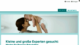 What Pampersbotschafter.de website looked like in 2017 (6 years ago)