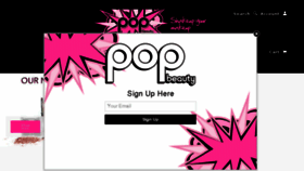 What Popbeauty.com website looked like in 2017 (6 years ago)