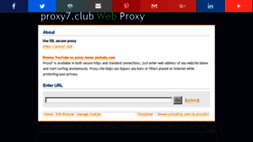 What Proxy7.club website looked like in 2017 (6 years ago)