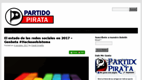 What Partidopirata.cl website looked like in 2017 (6 years ago)