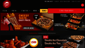 What Pizzahut.om website looked like in 2017 (6 years ago)