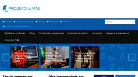 What Projetodemae.com.br website looked like in 2017 (6 years ago)