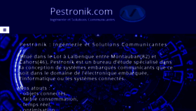 What Pestronik.com website looked like in 2017 (6 years ago)
