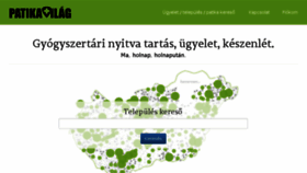 What Patikavilag.hu website looked like in 2017 (6 years ago)