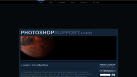 What Photoshopsupport.com website looked like in 2017 (6 years ago)