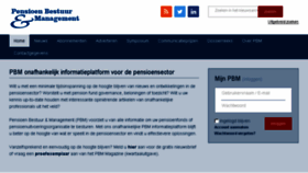 What Pensioenbestuurenmanagement.nl website looked like in 2017 (6 years ago)