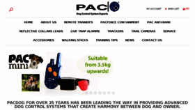 What Pacdog.co.uk website looked like in 2017 (6 years ago)