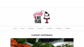 What Pinkcakeplate.com website looked like in 2017 (6 years ago)