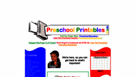 What Preschoolprintables.com website looked like in 2017 (6 years ago)