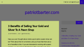 What Patriotbarter.com website looked like in 2017 (6 years ago)