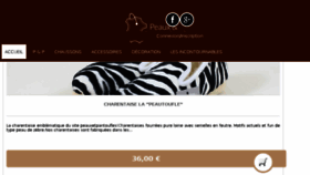 What Peauxetpantoufles.fr website looked like in 2017 (6 years ago)
