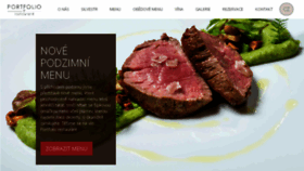 What Portfolio-restaurant.cz website looked like in 2017 (6 years ago)