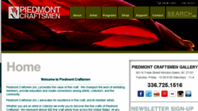 What Piedmontcraftsmen.org website looked like in 2017 (6 years ago)