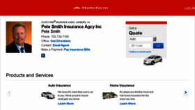 What Petesmithagency.com website looked like in 2017 (6 years ago)