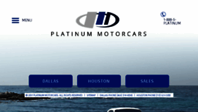 What Platinummotorcars.com website looked like in 2017 (6 years ago)
