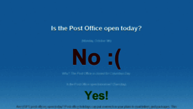 What Postofficeopen.com website looked like in 2017 (6 years ago)