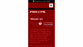 What Pro-cpr.com website looked like in 2017 (6 years ago)