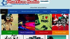What Phatfirmradio.com website looked like in 2017 (6 years ago)