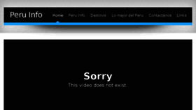 What Peru-info.net website looked like in 2017 (8 years ago)