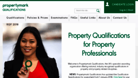 What Propertymarkqualifications.co.uk website looked like in 2017 (6 years ago)