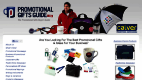What Promotionalgiftsguide.com website looked like in 2017 (6 years ago)