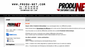 What Produ-net.com website looked like in 2017 (6 years ago)
